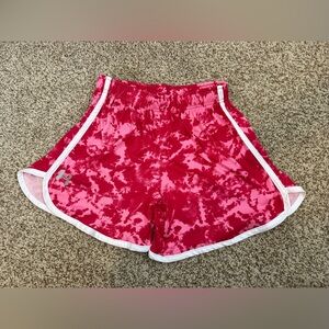 Under Armour Women's Pink Tie-Dye Athletic Shorts